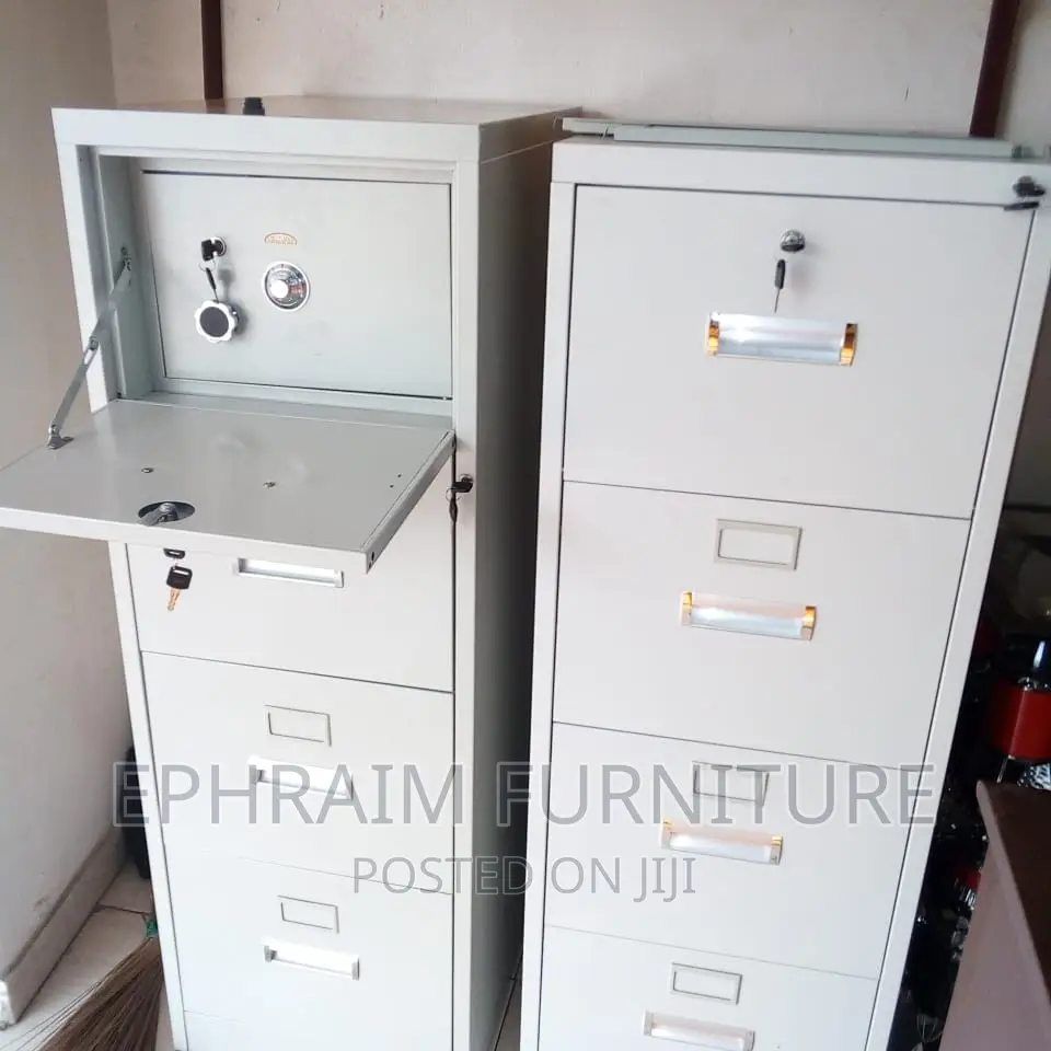 4 Door Drawer Cabinet With Safe