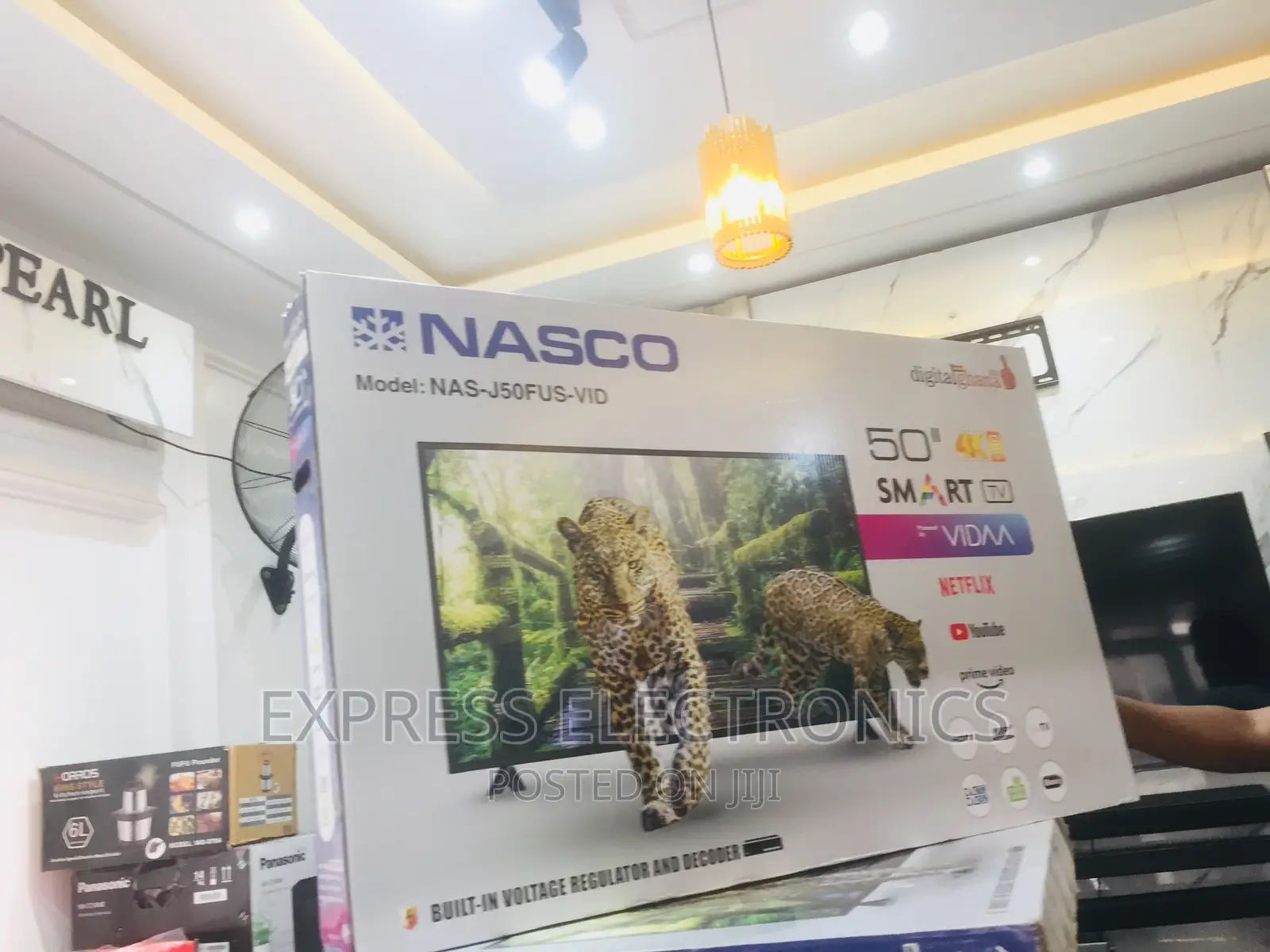 High Efficiency Sleek Slim Nasco 50”UHD Smart Tv 