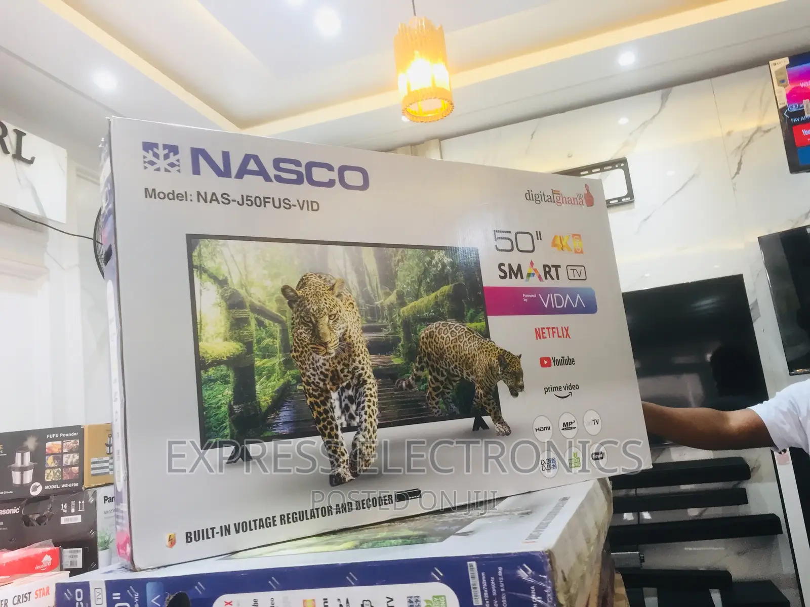 High Efficiency Sleek Slim Nasco 50”UHD Smart Tv 