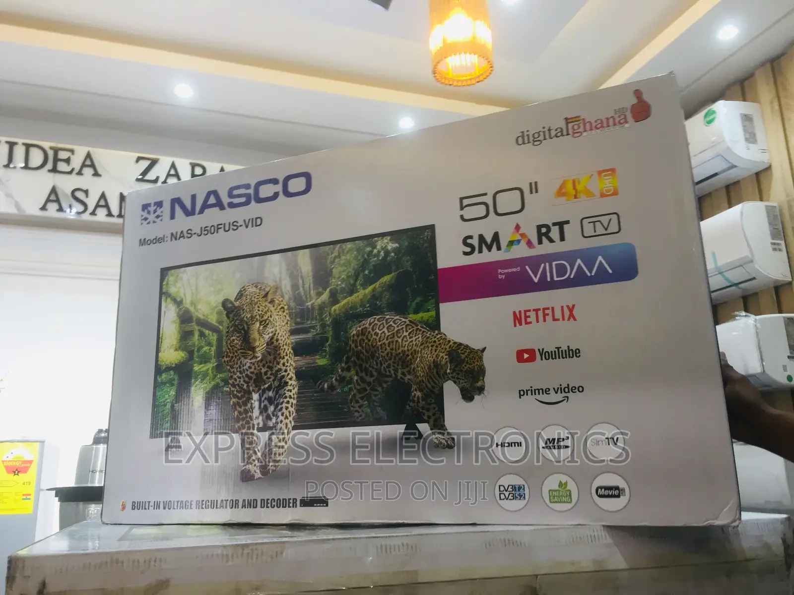 Fresh in Box Nasco 50”UHD Smart Android  Tv 