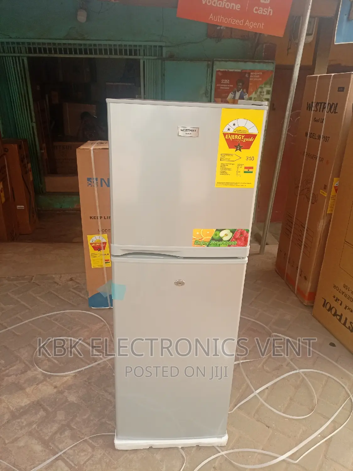 Westpool 138ltr Double Door Refrigerator