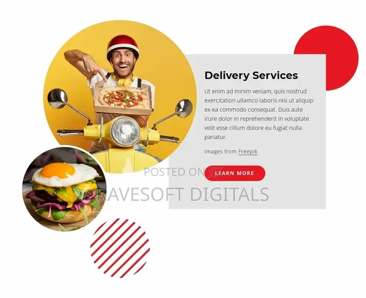 Website Design for Delivery Companies/Services