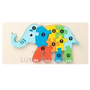 Wooden Jigsaw Puzzle for Preschoolers (Elephant)
