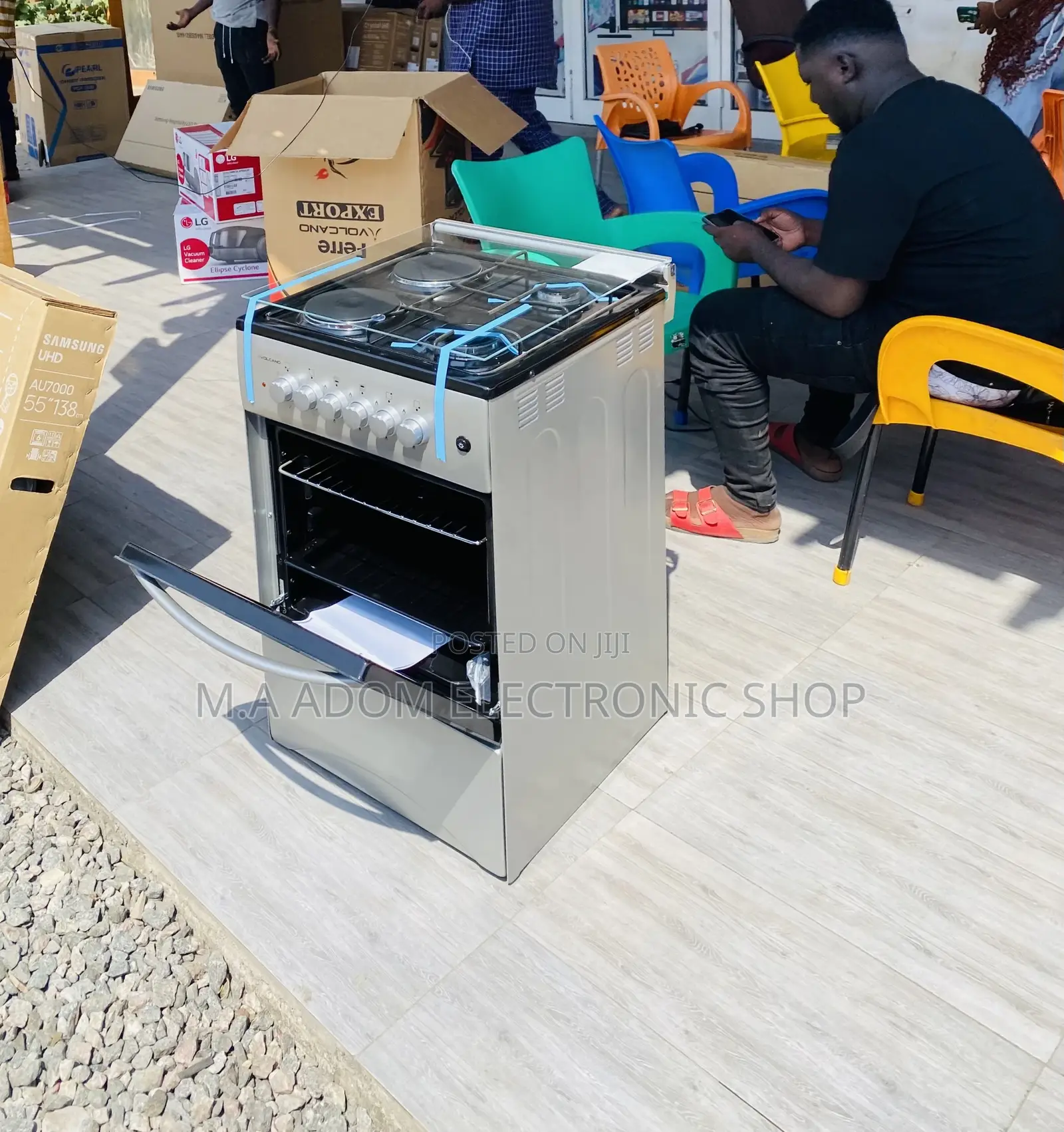Get Affordable Volcano 50x50 4 Gas Burner(Gray).