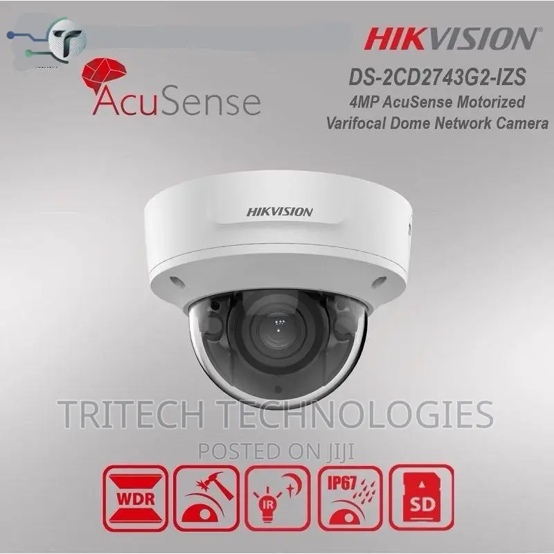 Hikvision Ds-2c2743g2-Izs(2.8-12mm) 4mp Varifocal Dome Acus