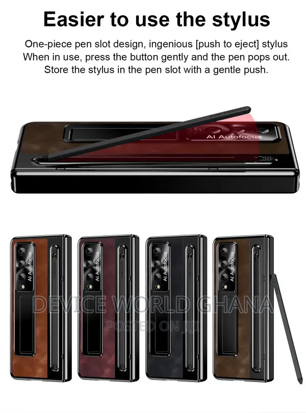 Jaz Leather Protection Case for Samsung Z Fold 7 Fold6 5 4
