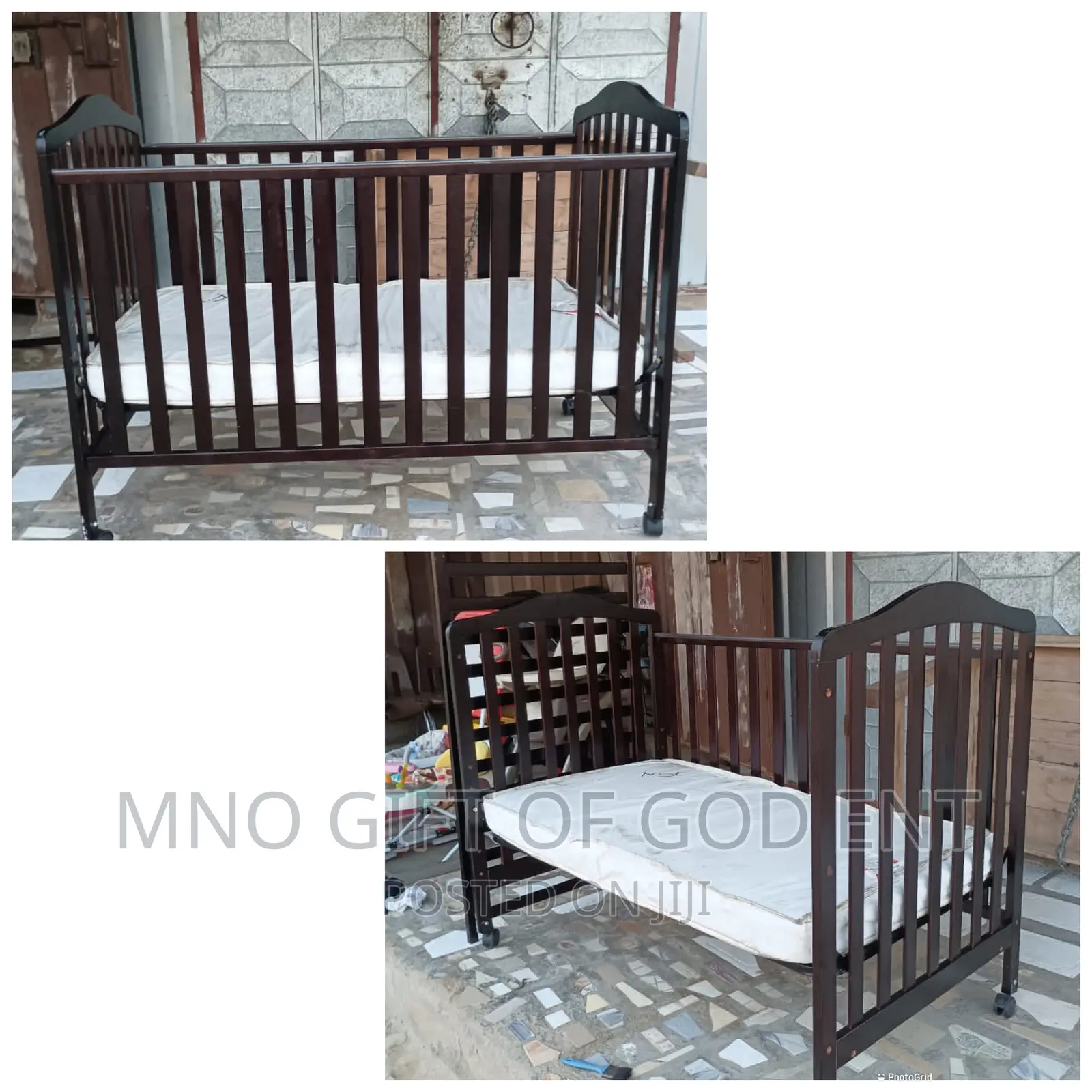 Wooden Cot With Mattress From U.S.