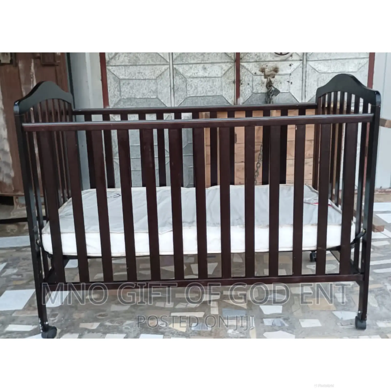 Wooden Cot With Mattress From U.S.