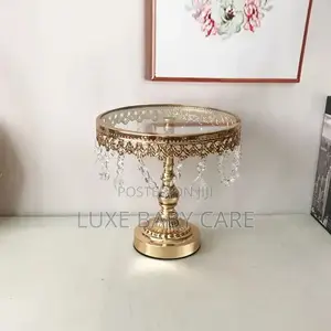 3 PCS Gold Cake Stand Set