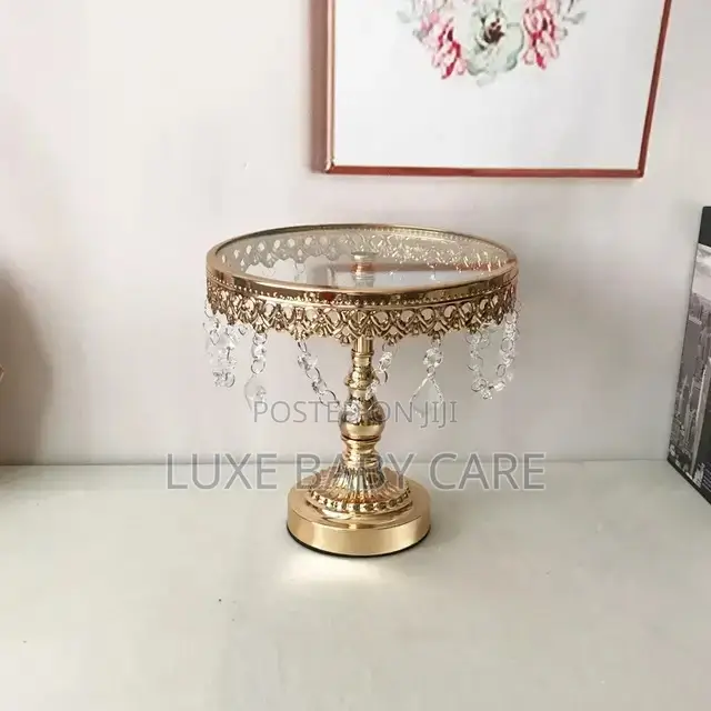 3 PCS Gold Cake Stand Set