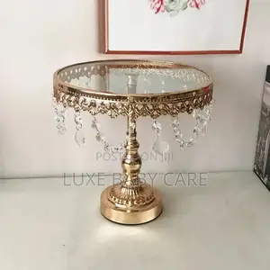 3 PCS Gold Cake Stand Set