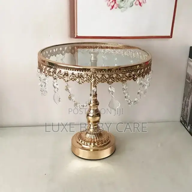 3 PCS Gold Cake Stand Set