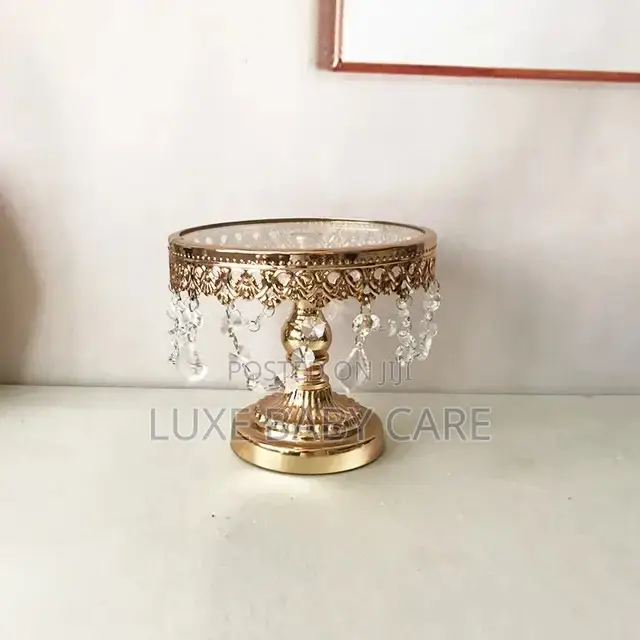 3 PCS Gold Cake Stand Set