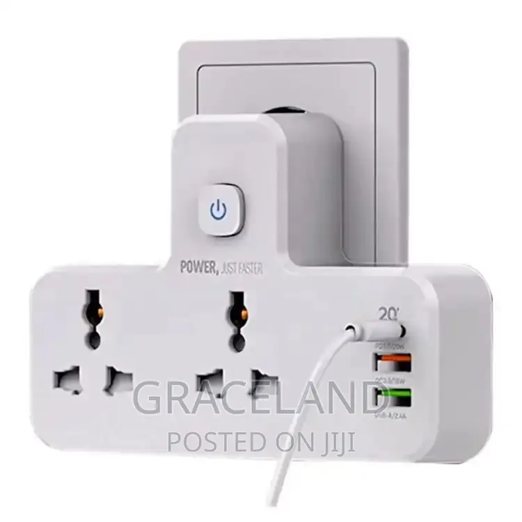 Original LDNIO Socket 1 USB-C and 2 USB-A Fast Charger
