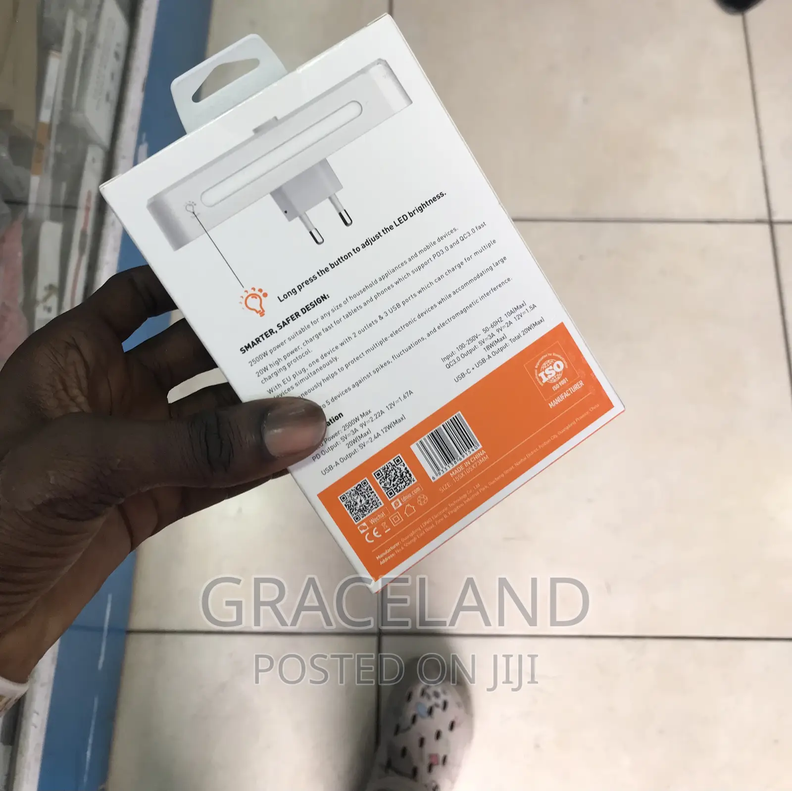 Original LDNIO Socket 1 USB-C and 2 USB-A Fast Charger