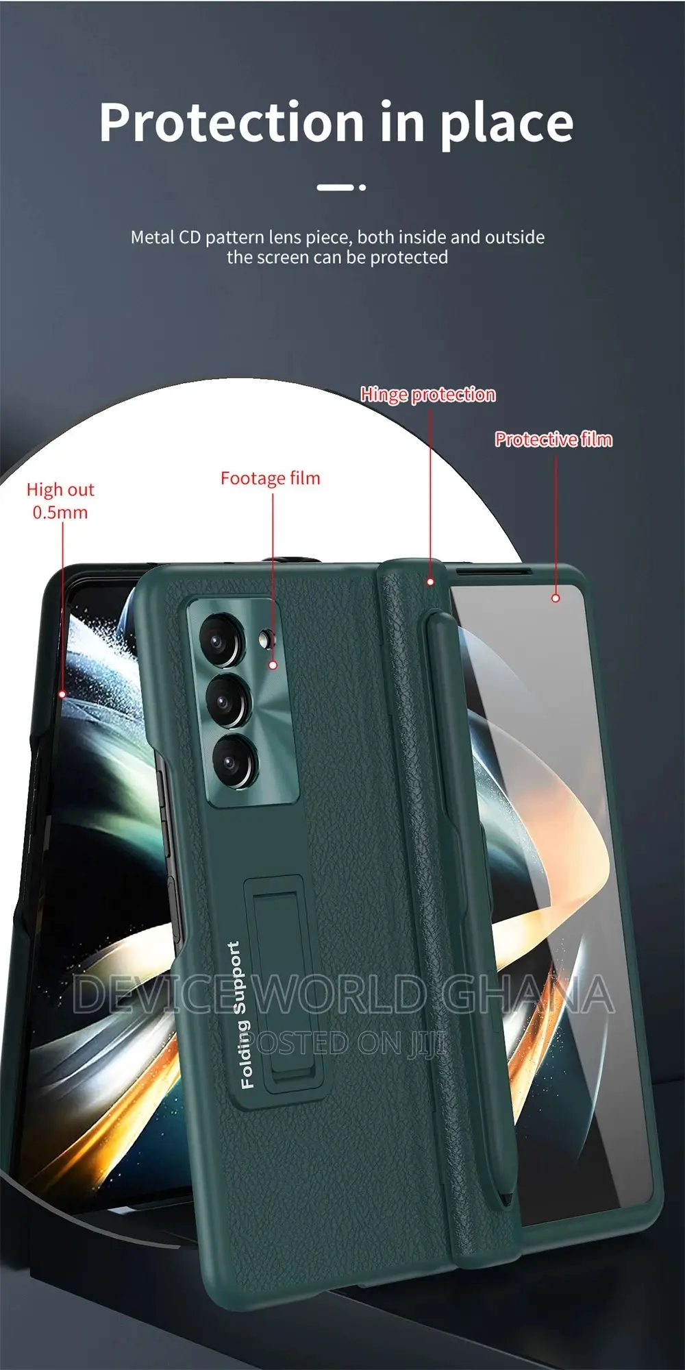 Capa Hinge Protection Case 4 Samsung Z Fold 6 5 4 3