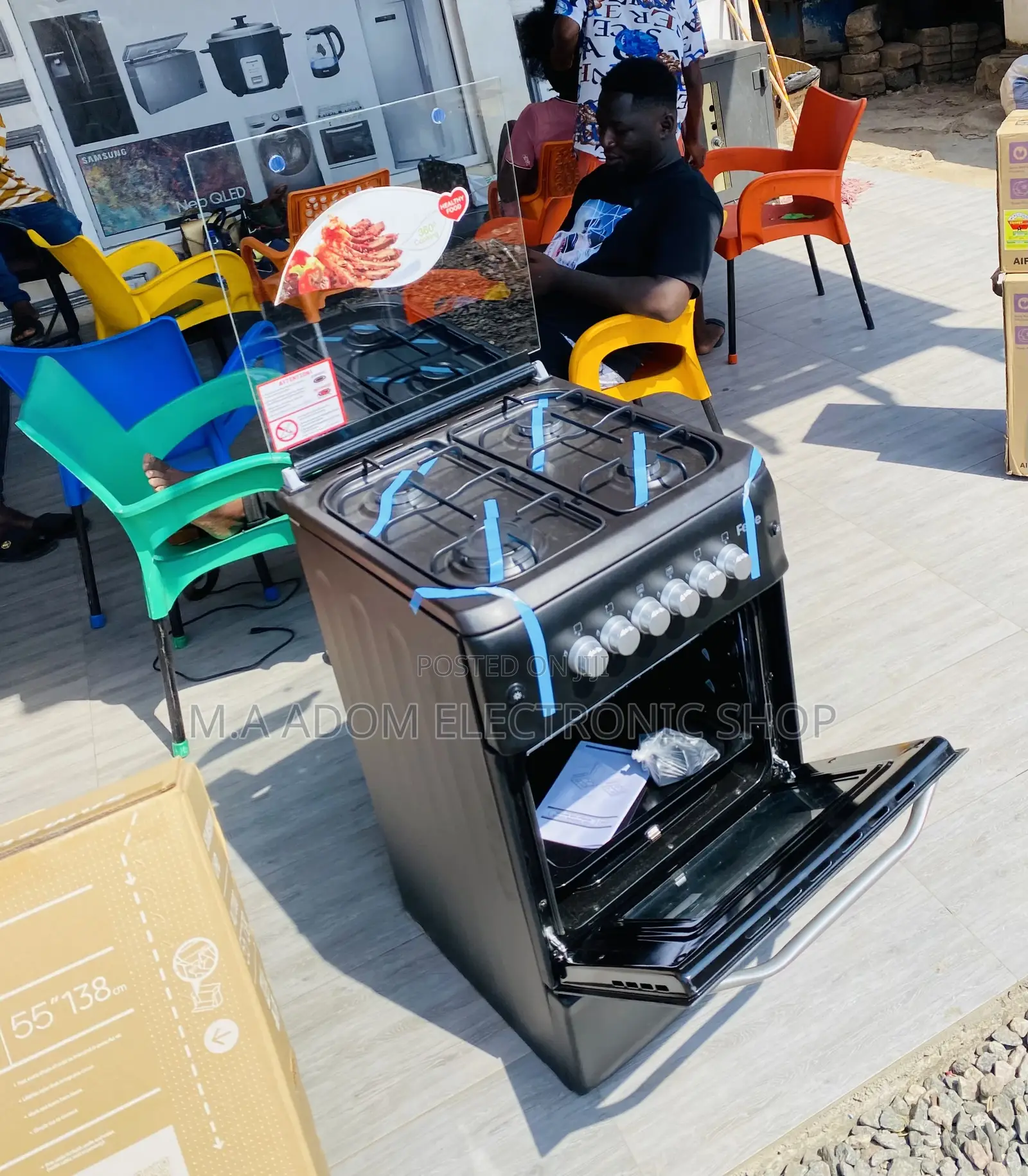Get Adorable Ferre 50x55 4 Gas and Oven + Grill 