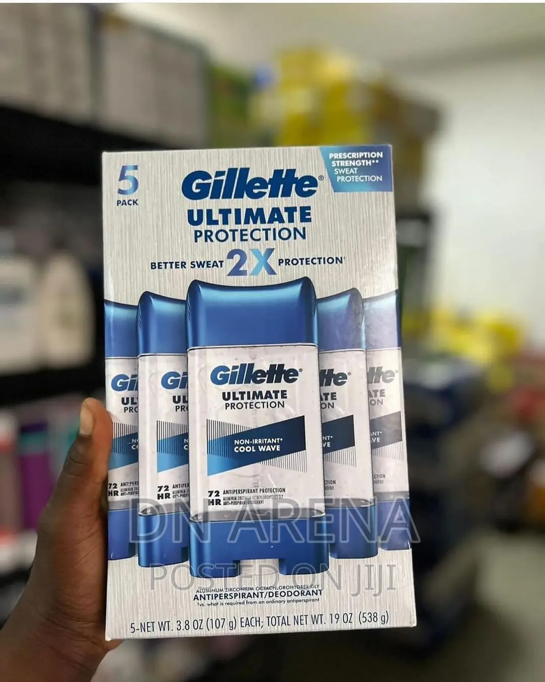 Gillette Ultimate Protection6-in-1antiperspirant,3.8oz 5pack
