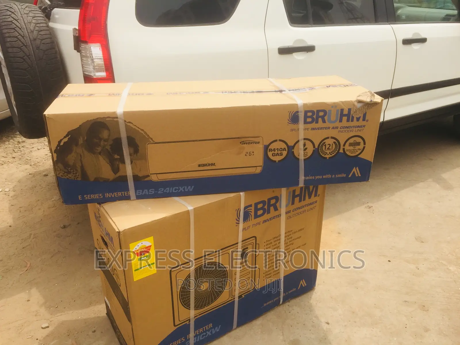 2.5hp Split R410 Gas Bruhm White Fresh Air Conditioner