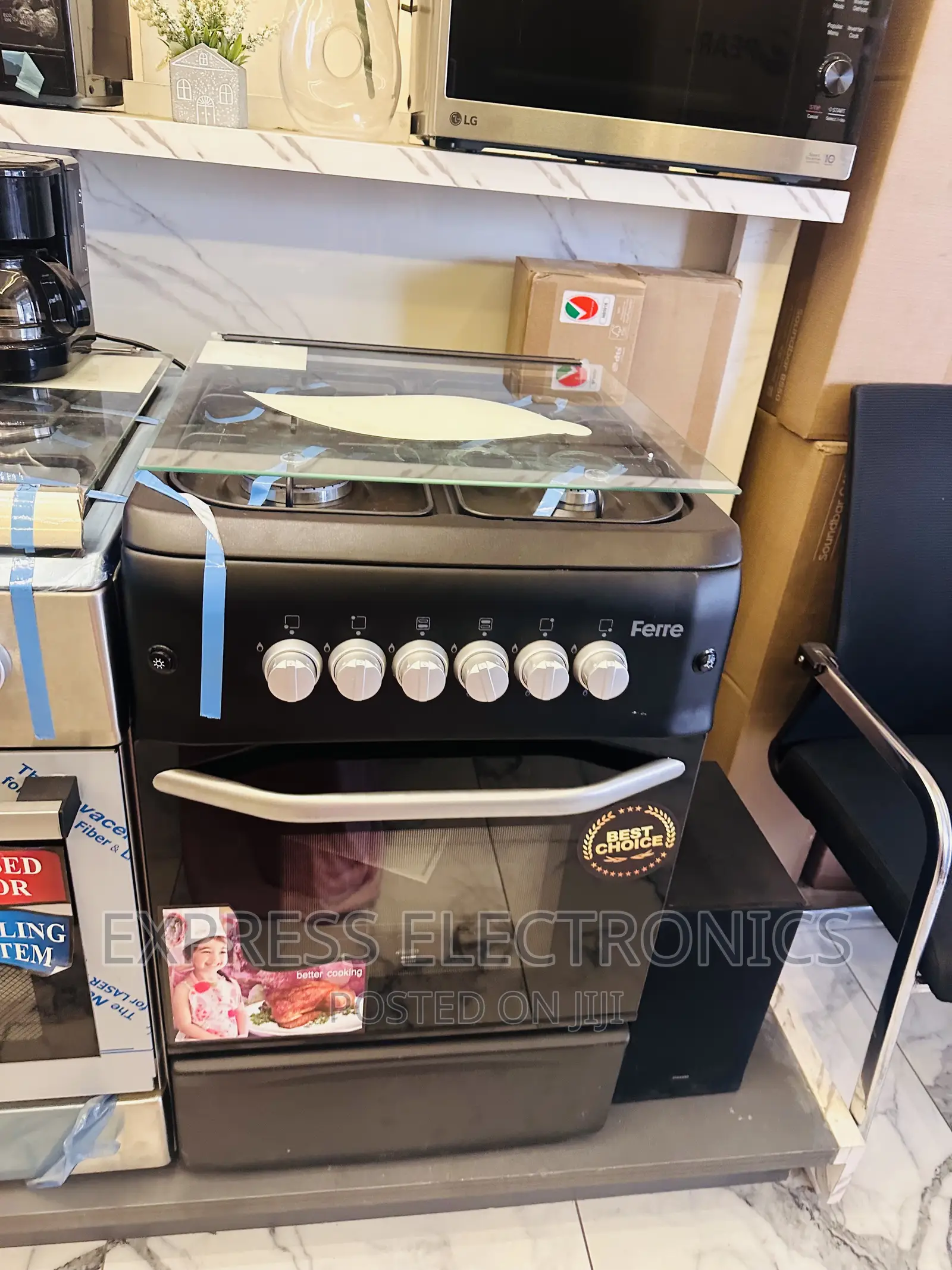 4burner Gas Cooker Oven Grill 50/55 Ferre Mesmeric Sleek
