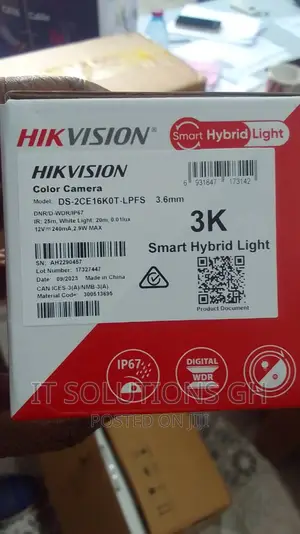 Hikvision Camera, Dual Light