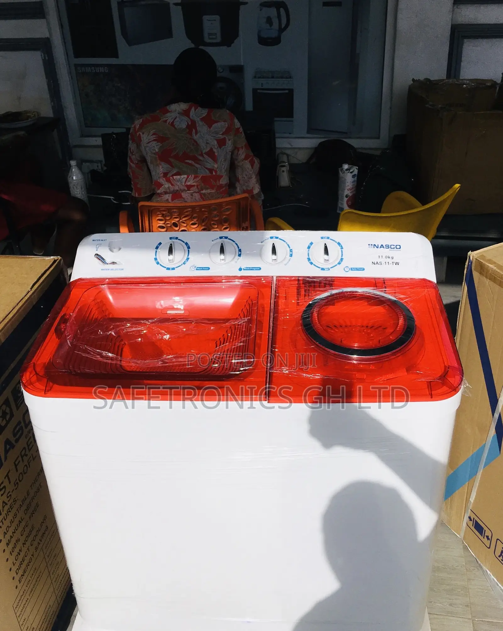 Semiautomatic Topload Washingmachine Nasco 11KG Lastest