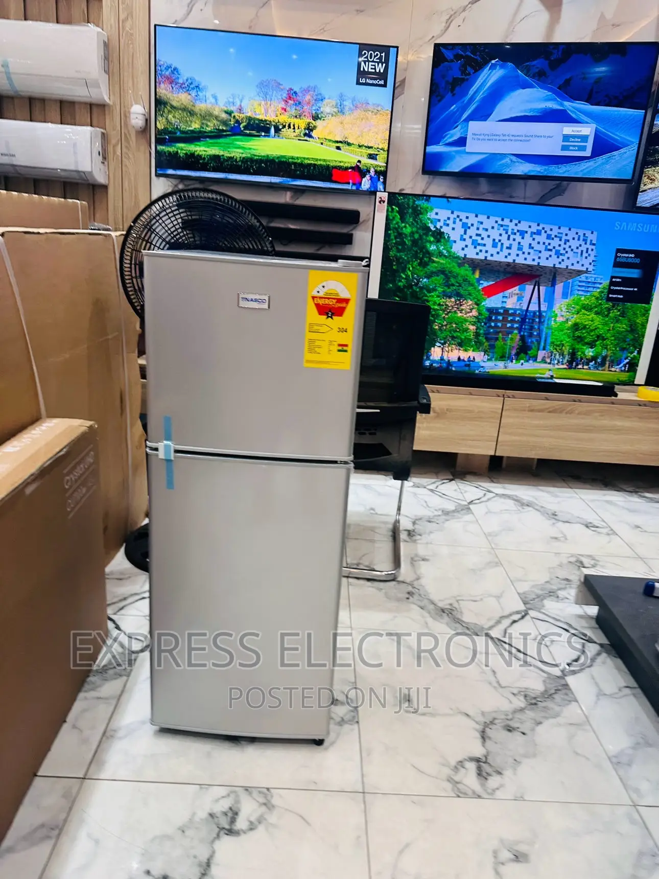 High Performance Nasco Nasd2-13fl Doubt Door Fridge Grey