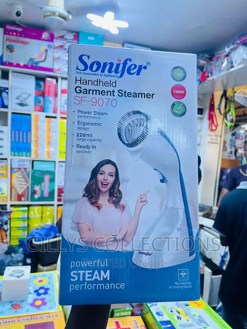 Sonifer 1300W 220ml Handheld Garment Steamer Sf-9070