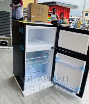 Get Affordable Pearl PF-10T Top Freezer Fridge(Black).