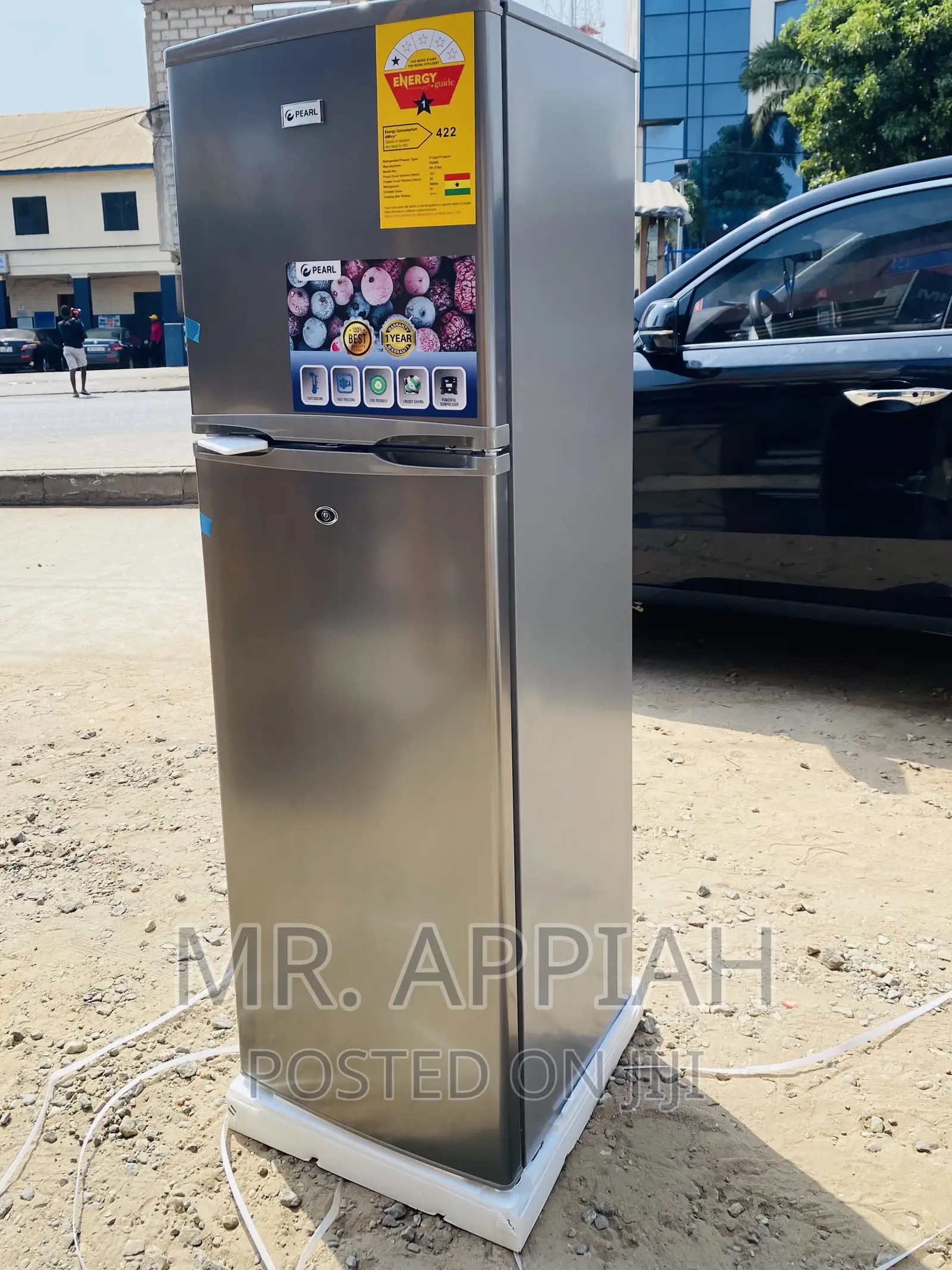 Get Quality Pearl PF-270 Ix Double Door Fridge.