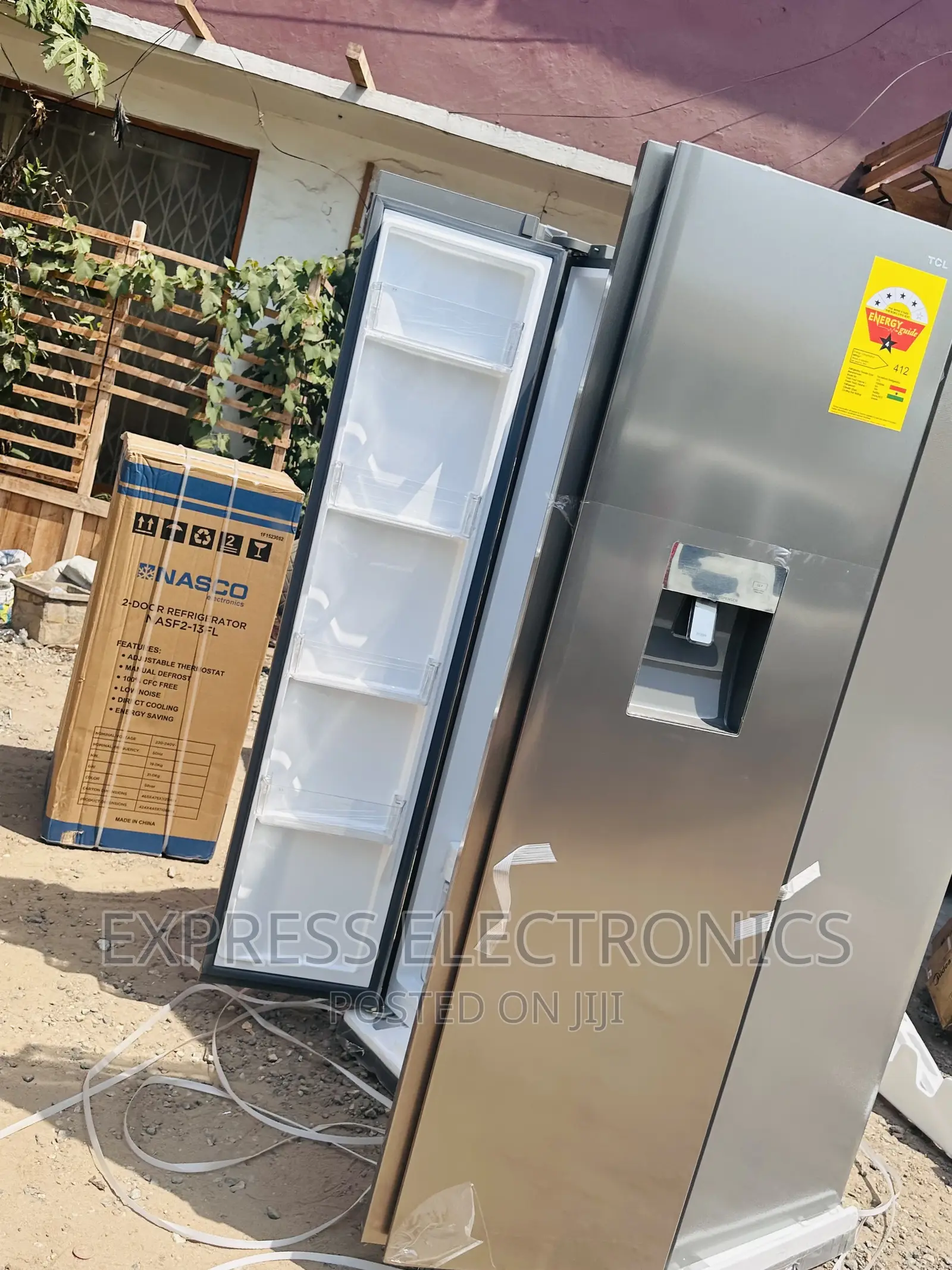 Auto Defroste Side by Side Fridge TCL-P520SBN—