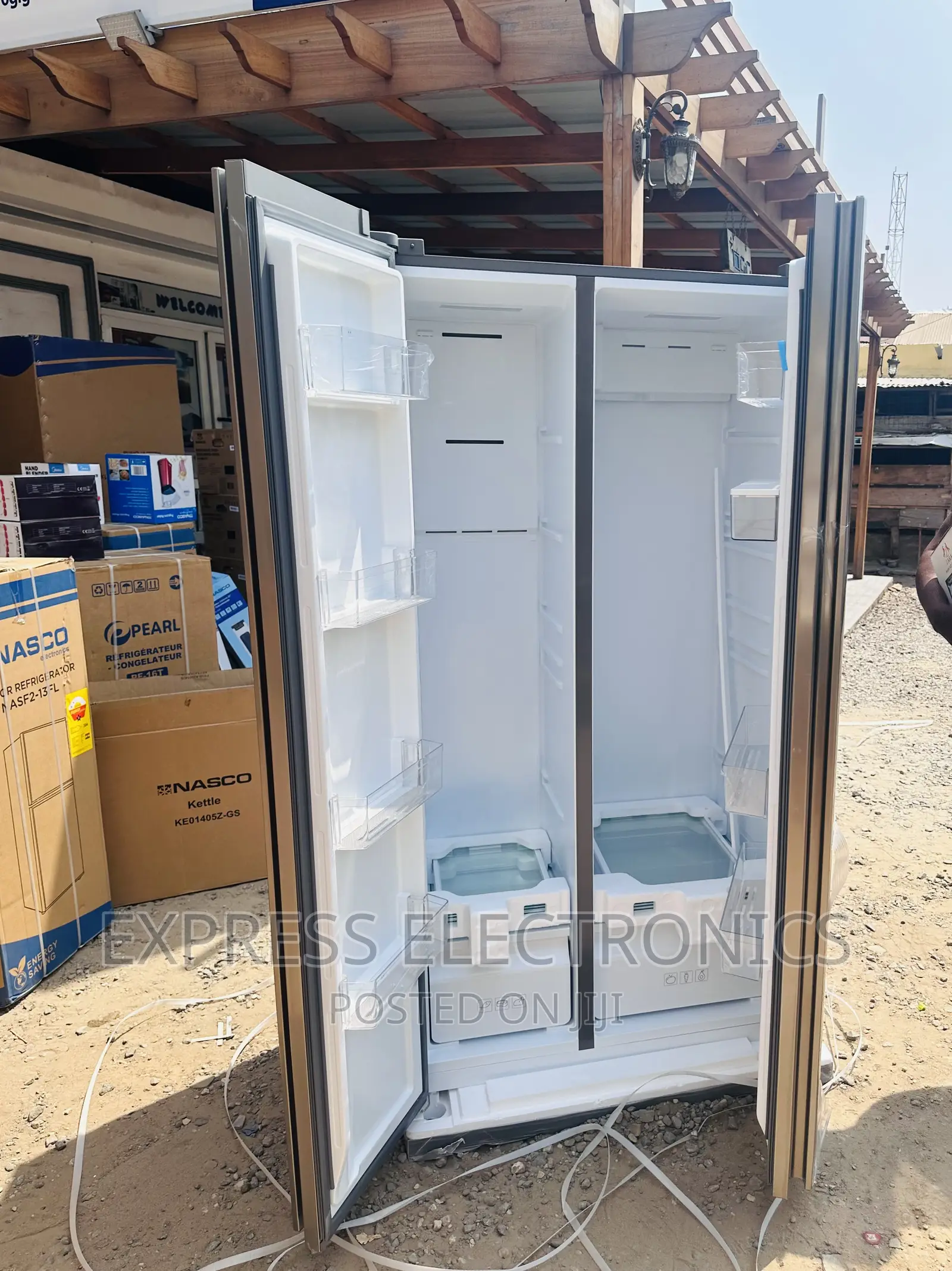 Grab Your Favorite  TCL-P520SBN—Side by Side Fridge __.