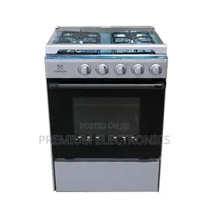 Nasco 4 Burner 60x60cm Gas Cooker Silver Nasgc-Sniper60s