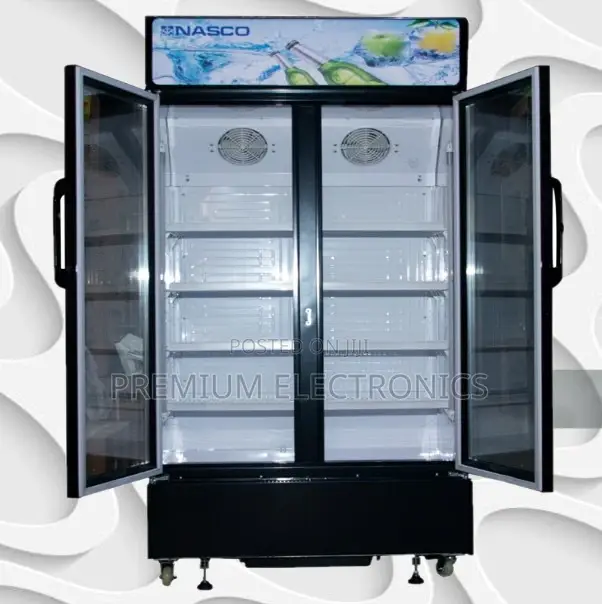 Nasco 600ltr Display Fridge Nas-Ch800-2dr