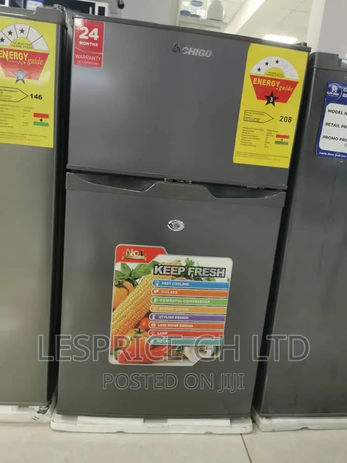 Chigo 85L Table Top Double Door Refrigerator