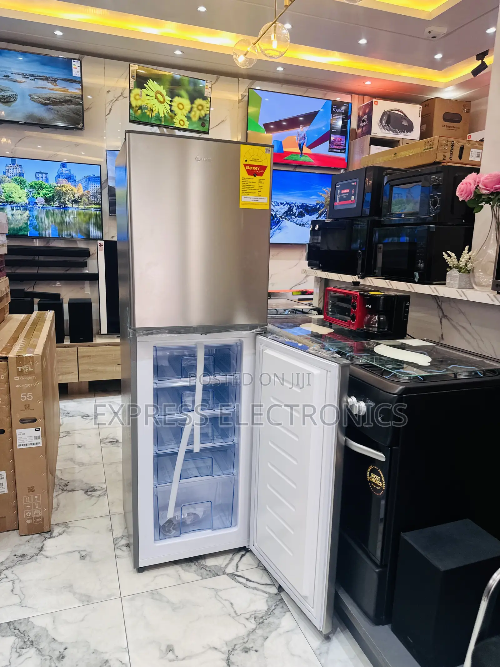 Pearl Double Door Fridge PF-352B-2B Bottom Freezer