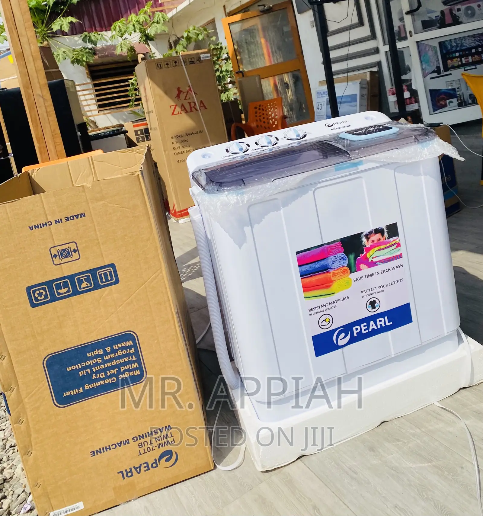 Energy Efficient Pearl7kg Twin Tap Electric Washing Machine