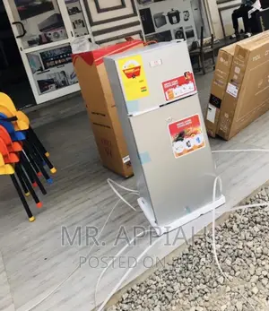 Energy Saving Zara 135KH Double Door Fridge(Gray).
