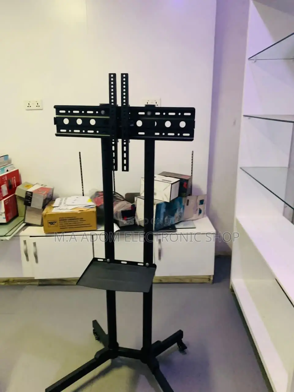 Brand New Moveable Tv Trolly for 32 Inch to 65”(Black).