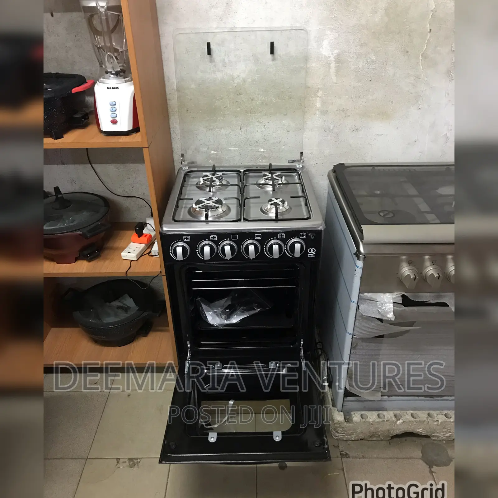 Rafiiq 4 Burner Auto Ignition Gas Stove With Oven Grill