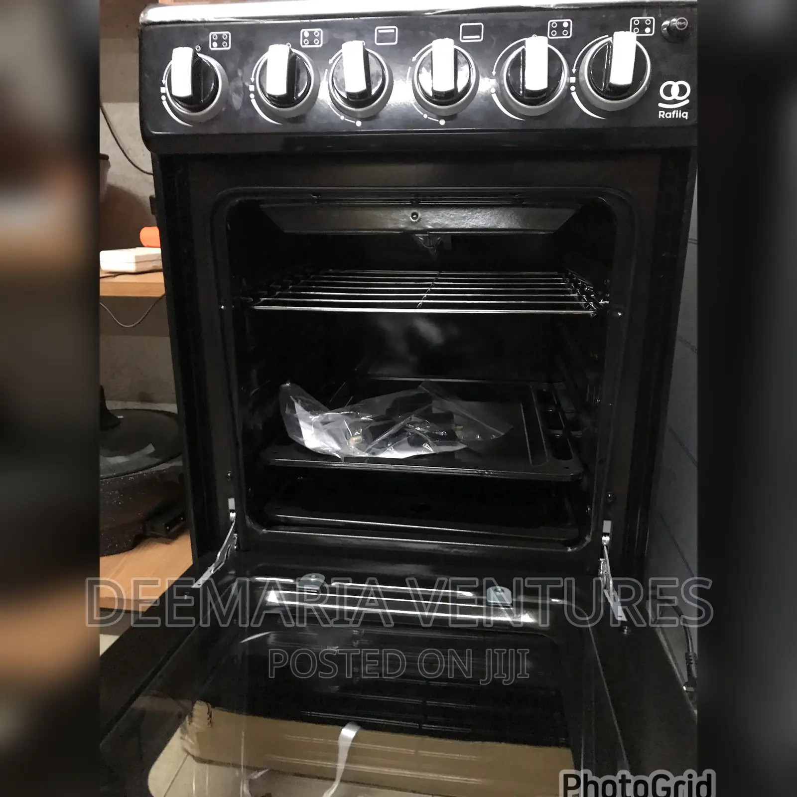 Rafiiq 4 Burner Auto Ignition Gas Stove With Oven Grill