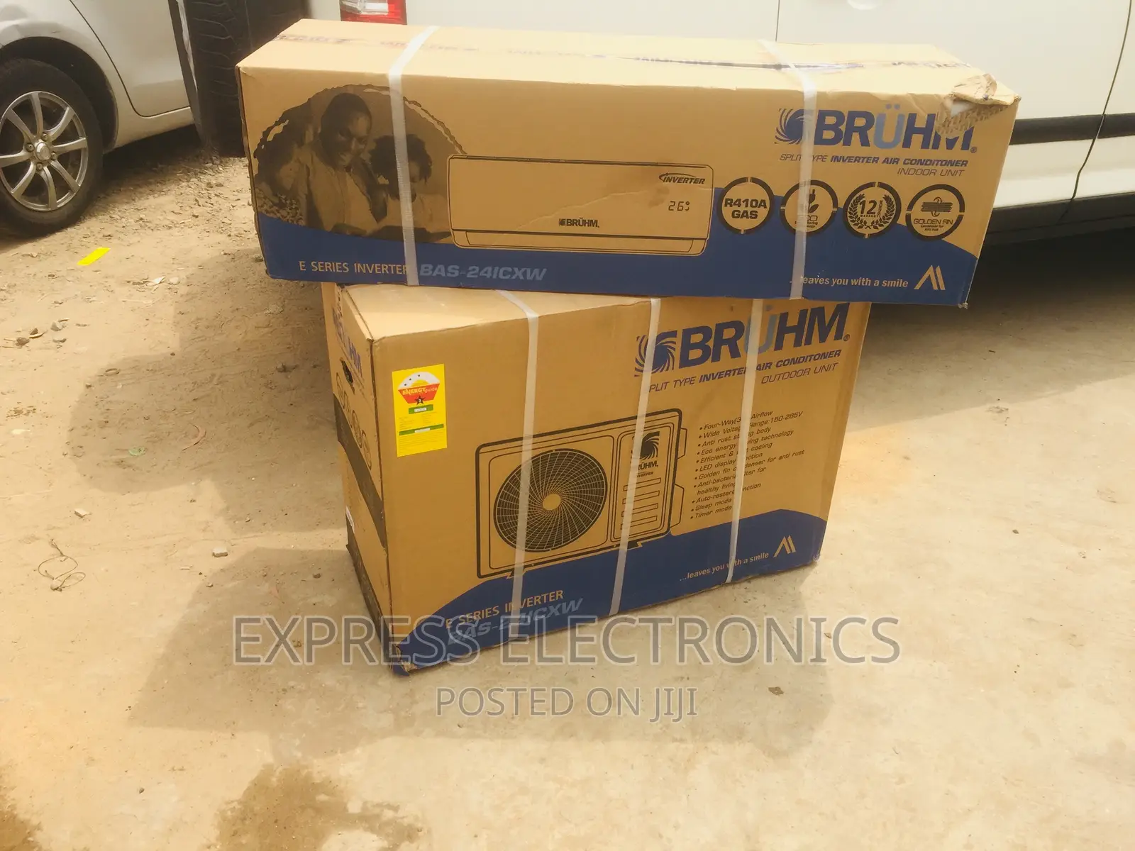 Auto Swigs Split R410 Gas Bruhm 2.5hp Inverter AC