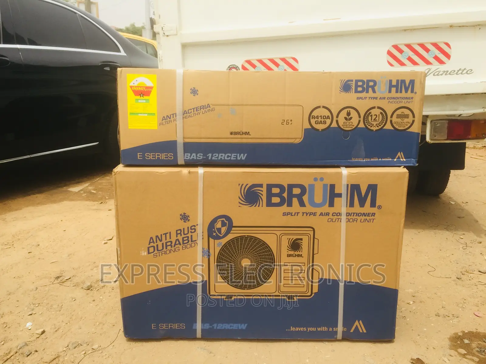 Zealous Sleek White Bruhm 1.5hp AC R410 Gas