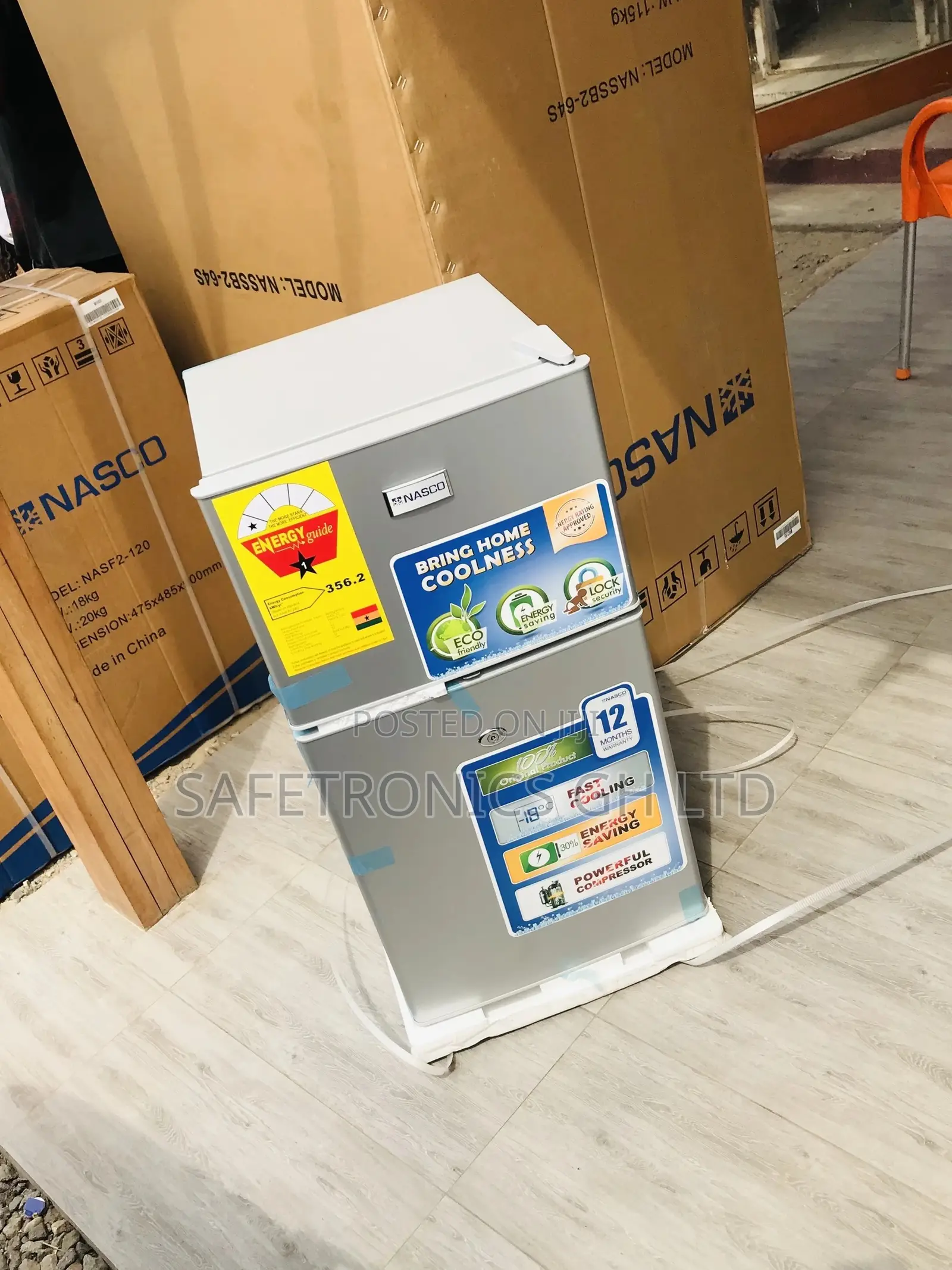 Purchase Nasco Gray Doubledoor Topfreezer Nasf2-120 Fridge
