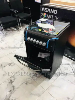 Durable Build Sleek Ferre Gas Cooker 4burner 50/55 Black