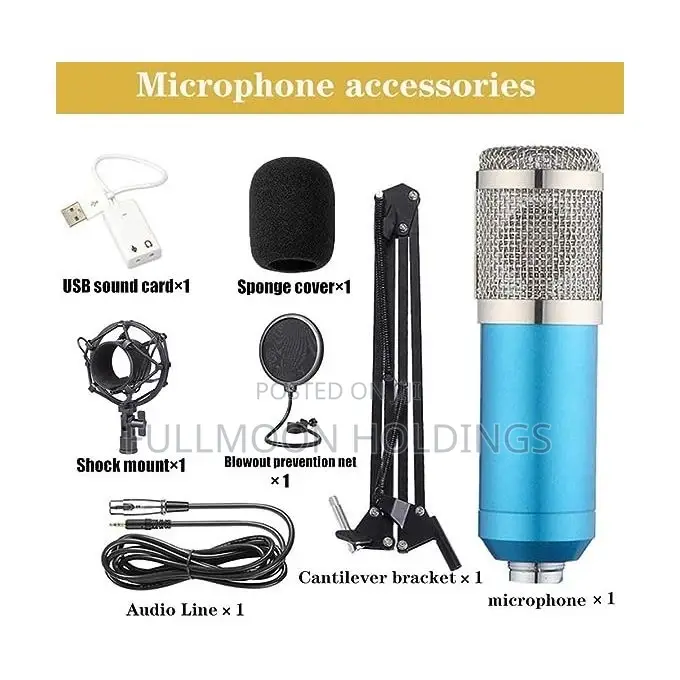 Microphone Set Condenser Computer Mobile Phone