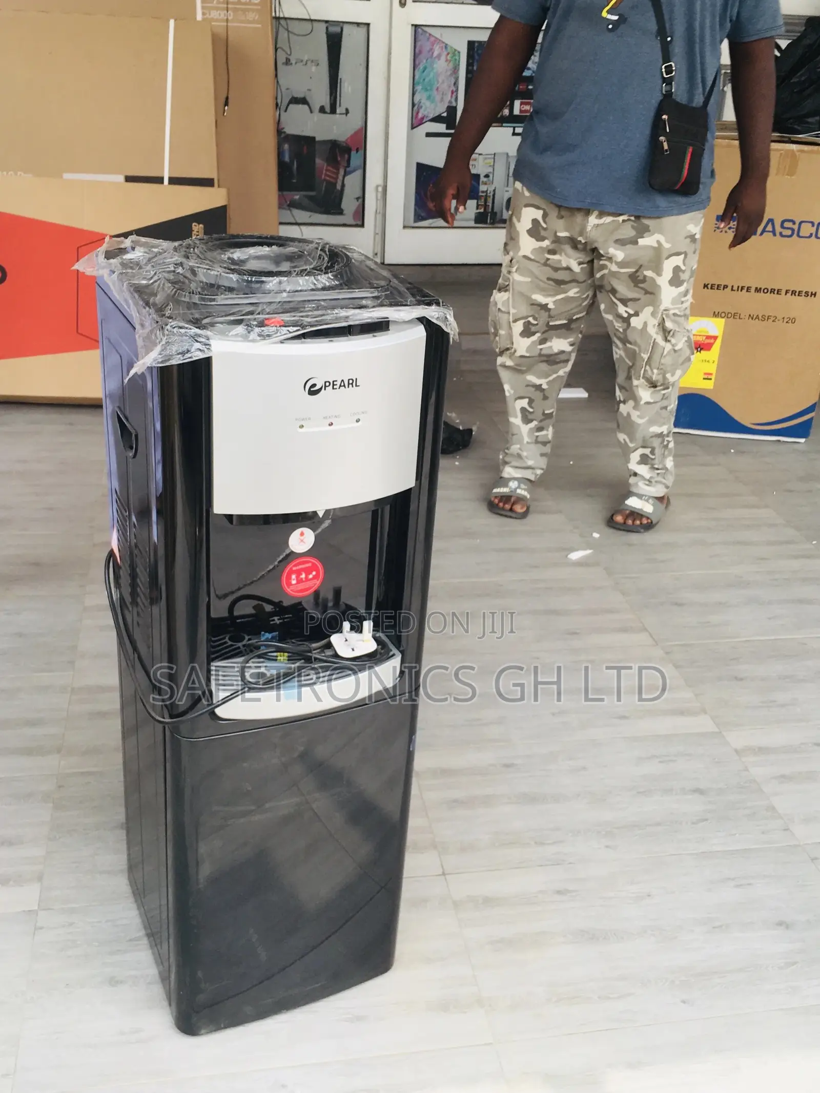 PWD-2008 Pearl Black Electric Hot/Cold Water Dispenser