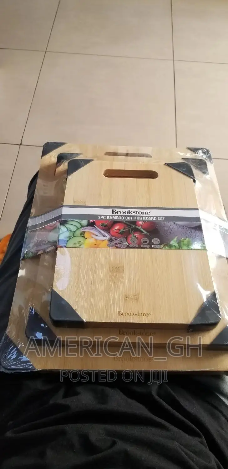 BROOKSTONE 3pcs Bamboo Cutting Board Set
