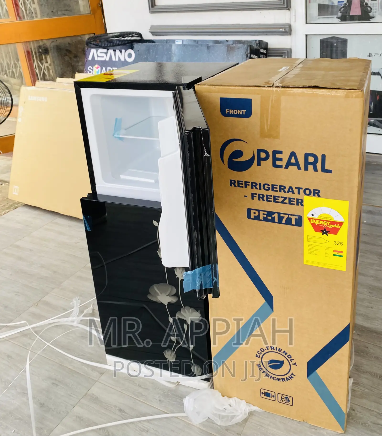 Extremely Chilling PearlPF-17t 2 Door Electric Fridge,Black