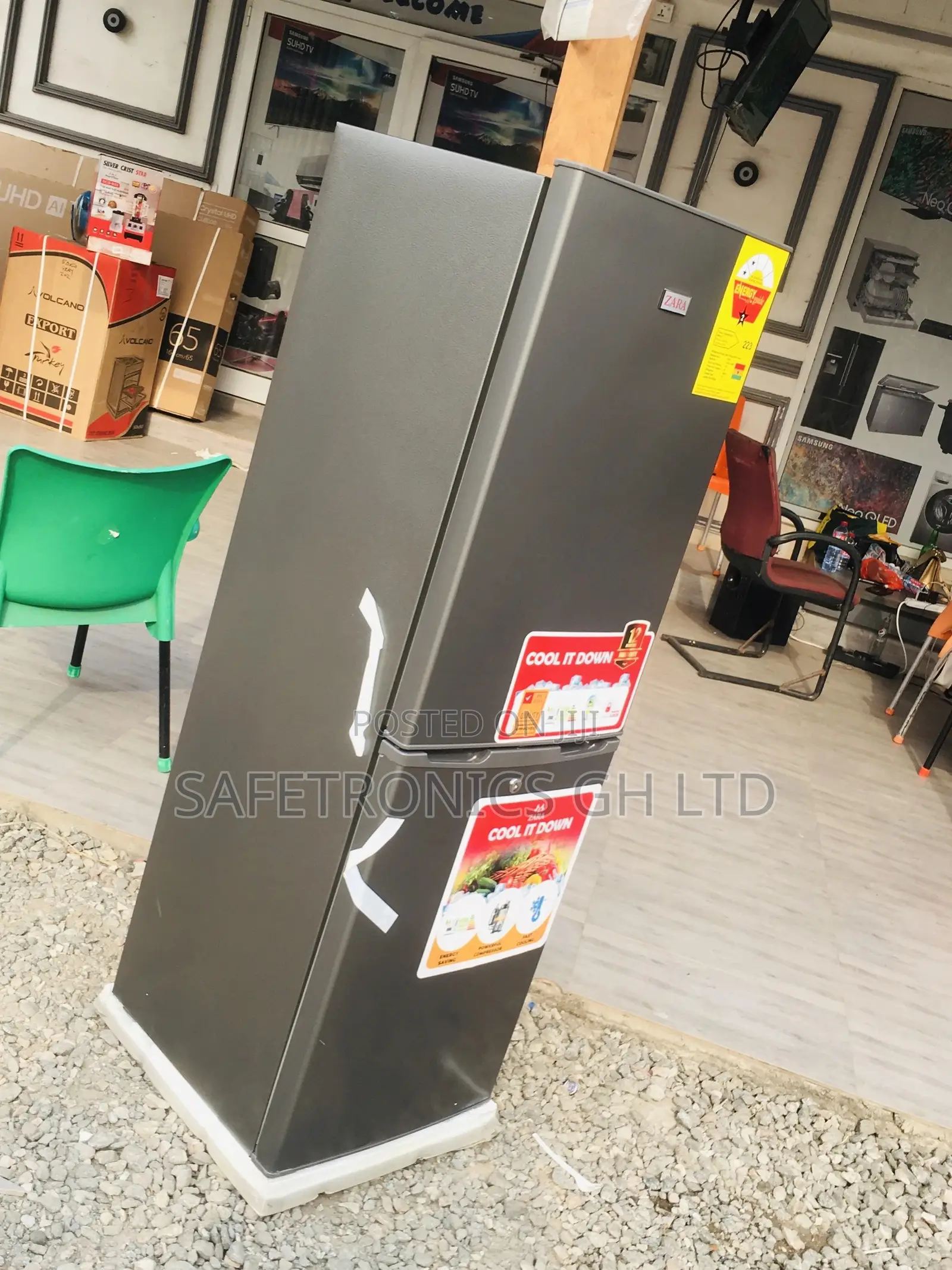 Purchase Doubledoor Gray Zara240bf Bottomfreezer Fridge